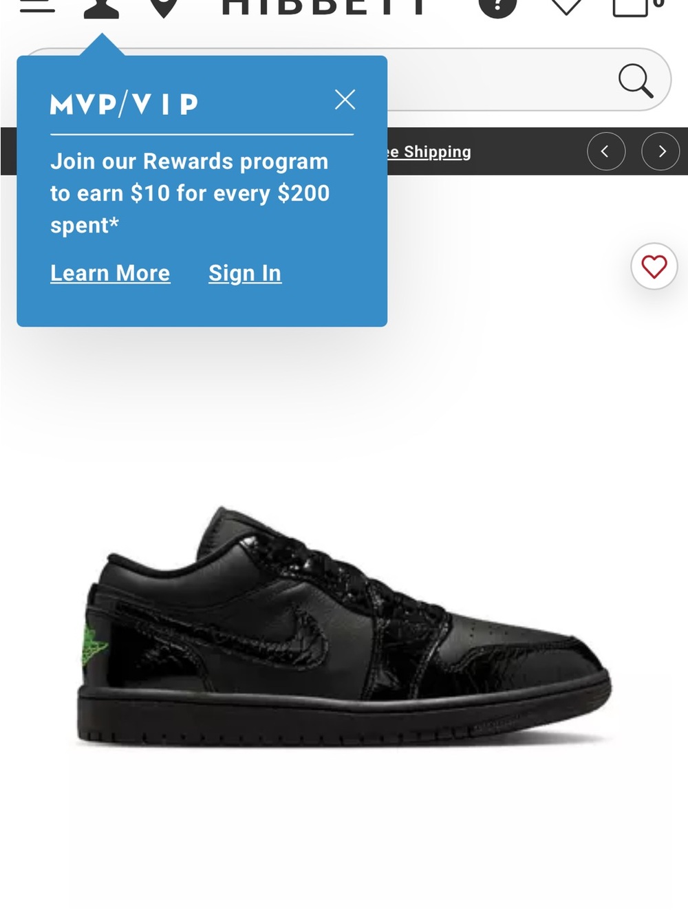 Nike Black Low-Top Sneakers with Subtle Green Accent
